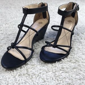Woman’s Isolá Black Wedge Heels